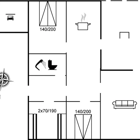 Simon - 225m From The Sea By Interhome * Klint